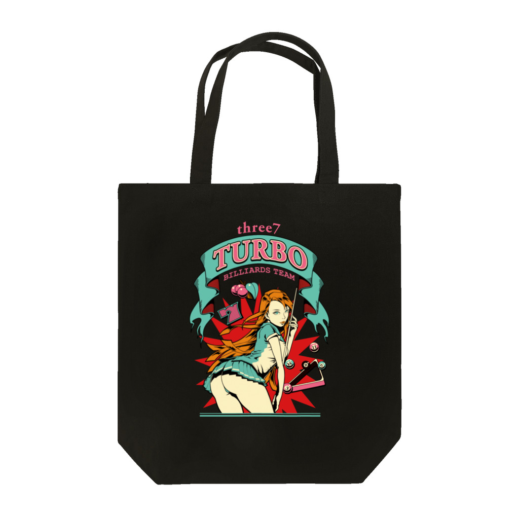 スリーセブンターボ(公式)のthree7TURBO×ビリヤード Tote Bag