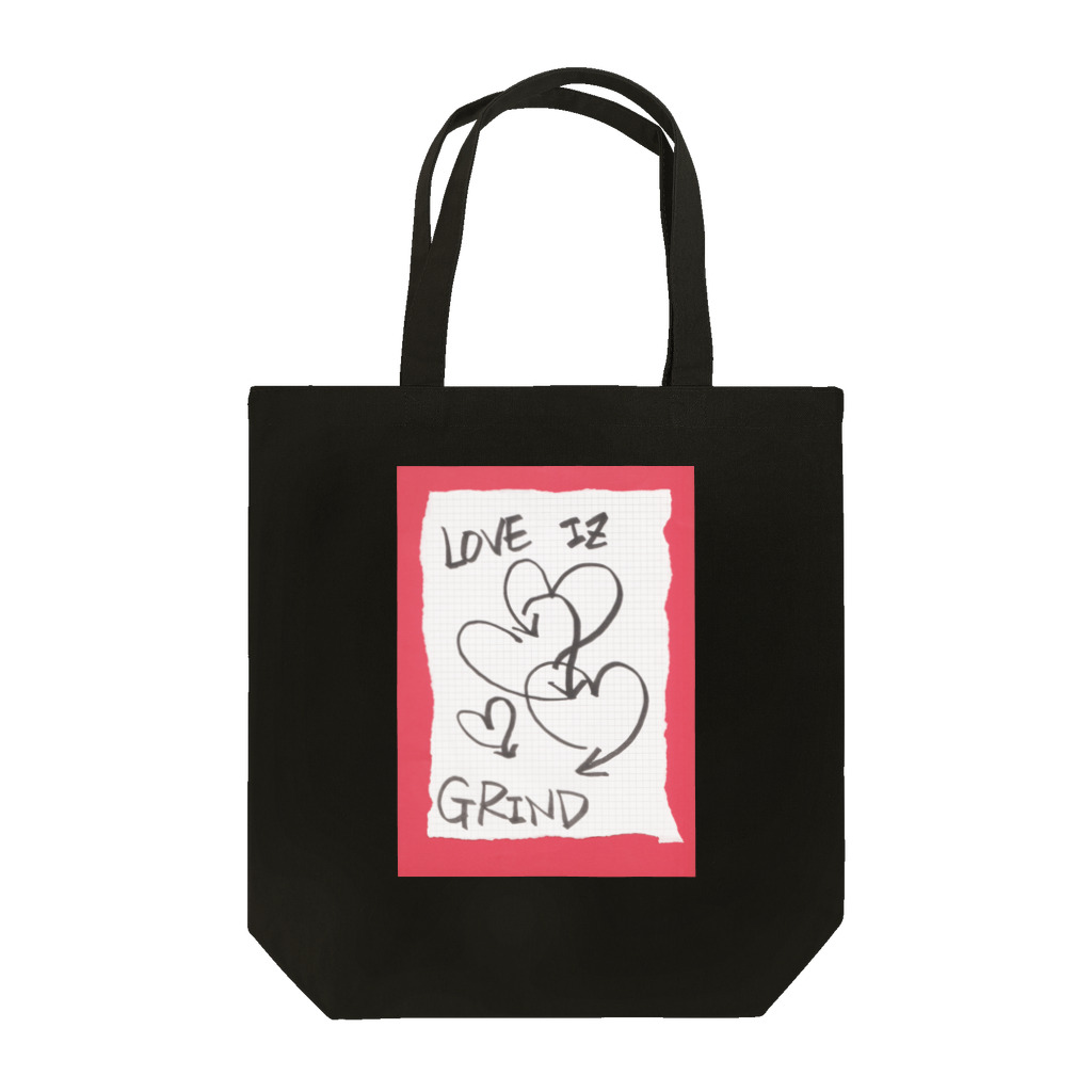 LUNARHOLIC STOREの偽諺～壱～「ラヴイズグラインド」(赤縁) Tote Bag