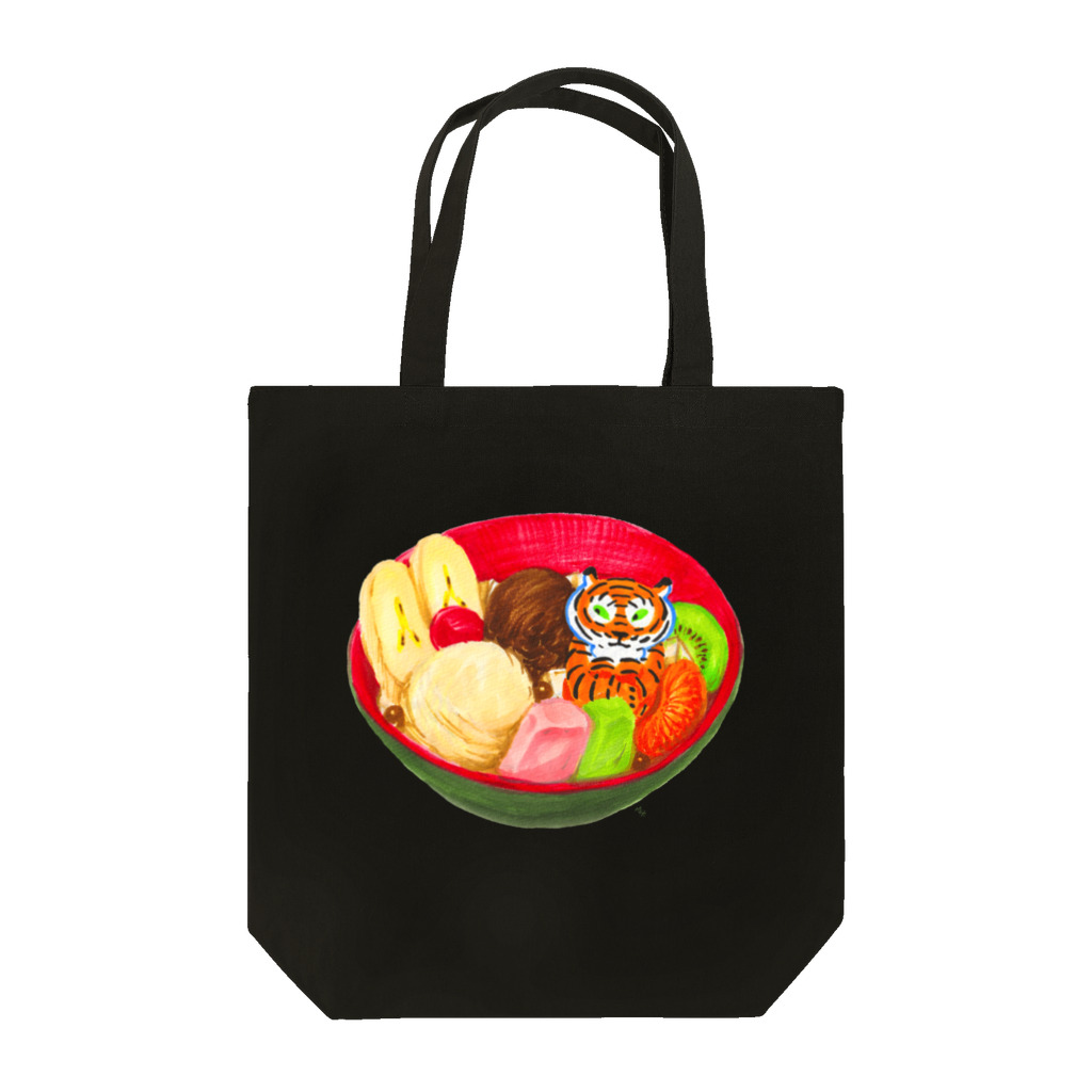 segasworksのクリームあんみつとトラちゃん Tote Bag