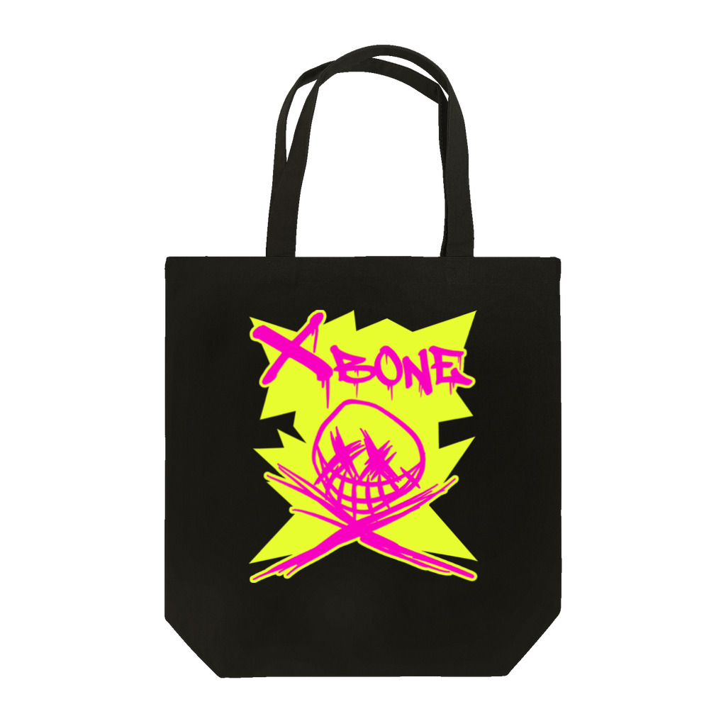 Ａ’ｚｗｏｒｋＳのRAKUGAKIXBONE PNKonYEL NEON Tote Bag