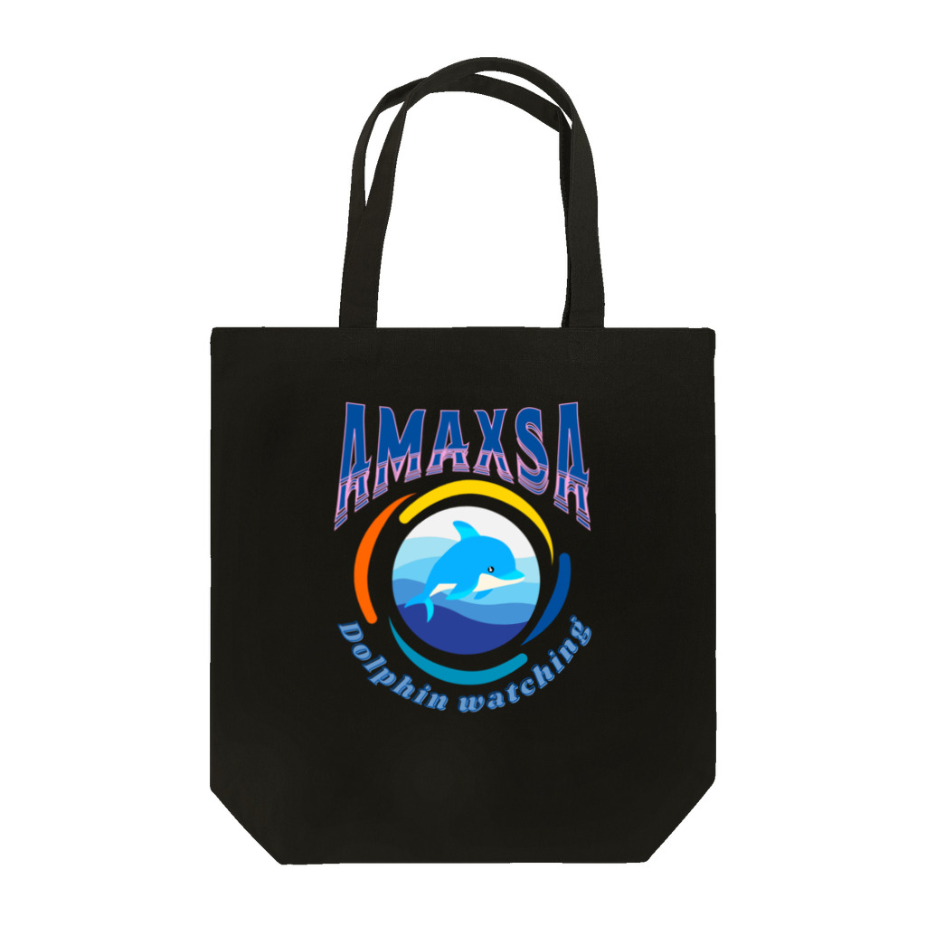 H.webPのAmaxsaイルカウォッチング-wave Tote Bag