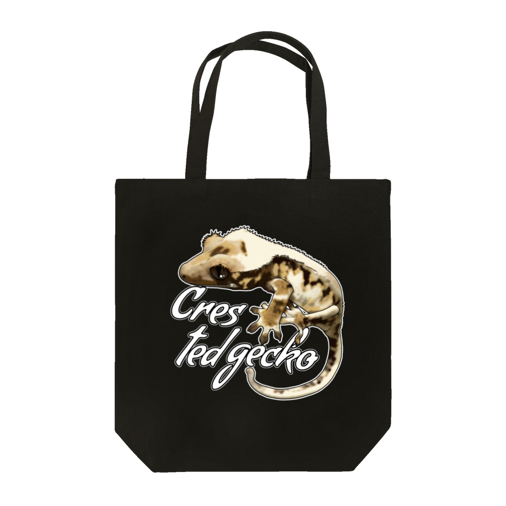 ha.chi@ハチ☺︎爬虫類のクレステッドゲッコー/リリーホワイト Tote Bag