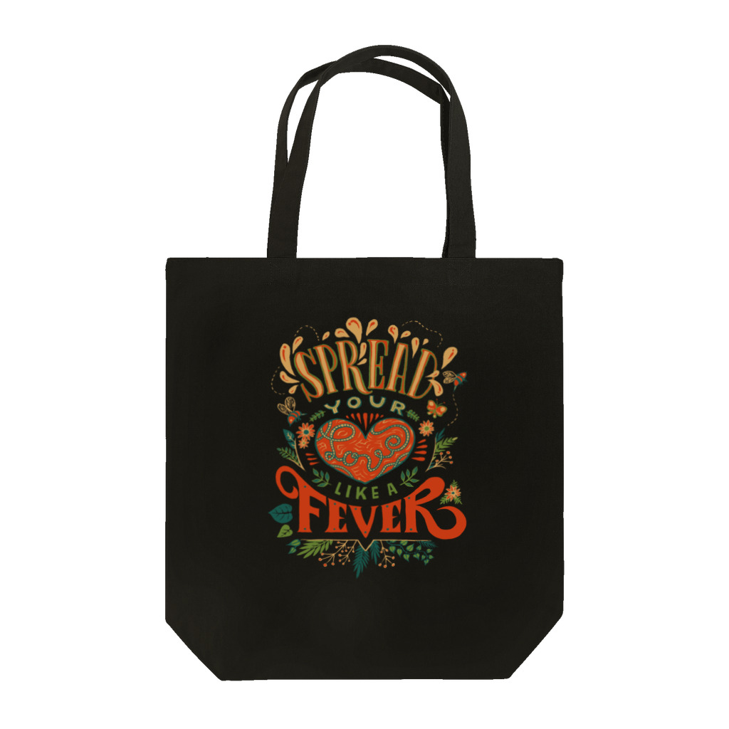 IZANAMI by Akane YabushitaのSpread Your Love Like a Fever Tote Bag