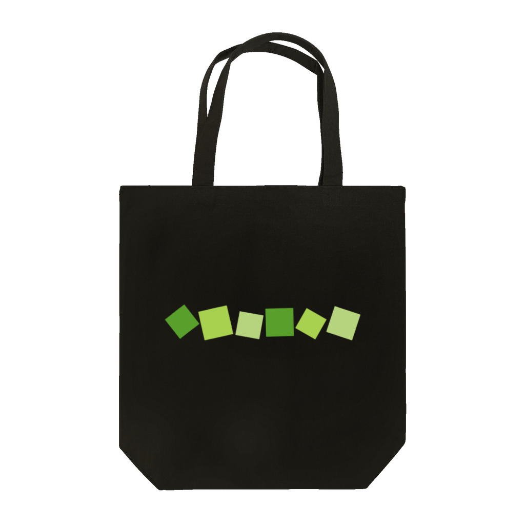 つきしょっぷの緑色の四角形 Tote Bag