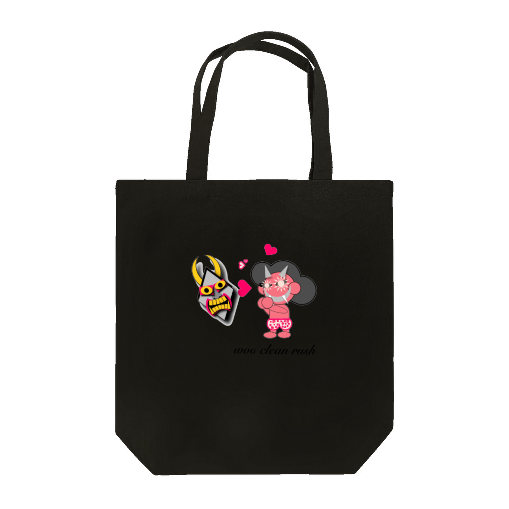 woo clean rushのシュールなoni Tote Bag