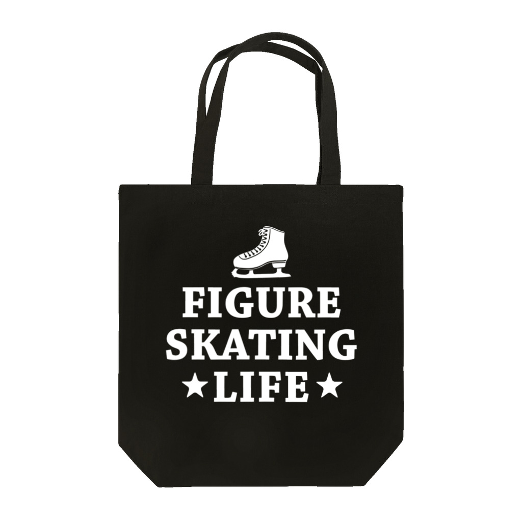 sports_tower スポーツタワーのフィギュアスケート・白・figure skating・グッズ・デザイン・フィギアスケート・#Tシャツ・ステップ・スピン・ジャンプ・スケート靴イラスト・技・男子・女子・かっこいい・かわいい・アイスダンス Tote Bag