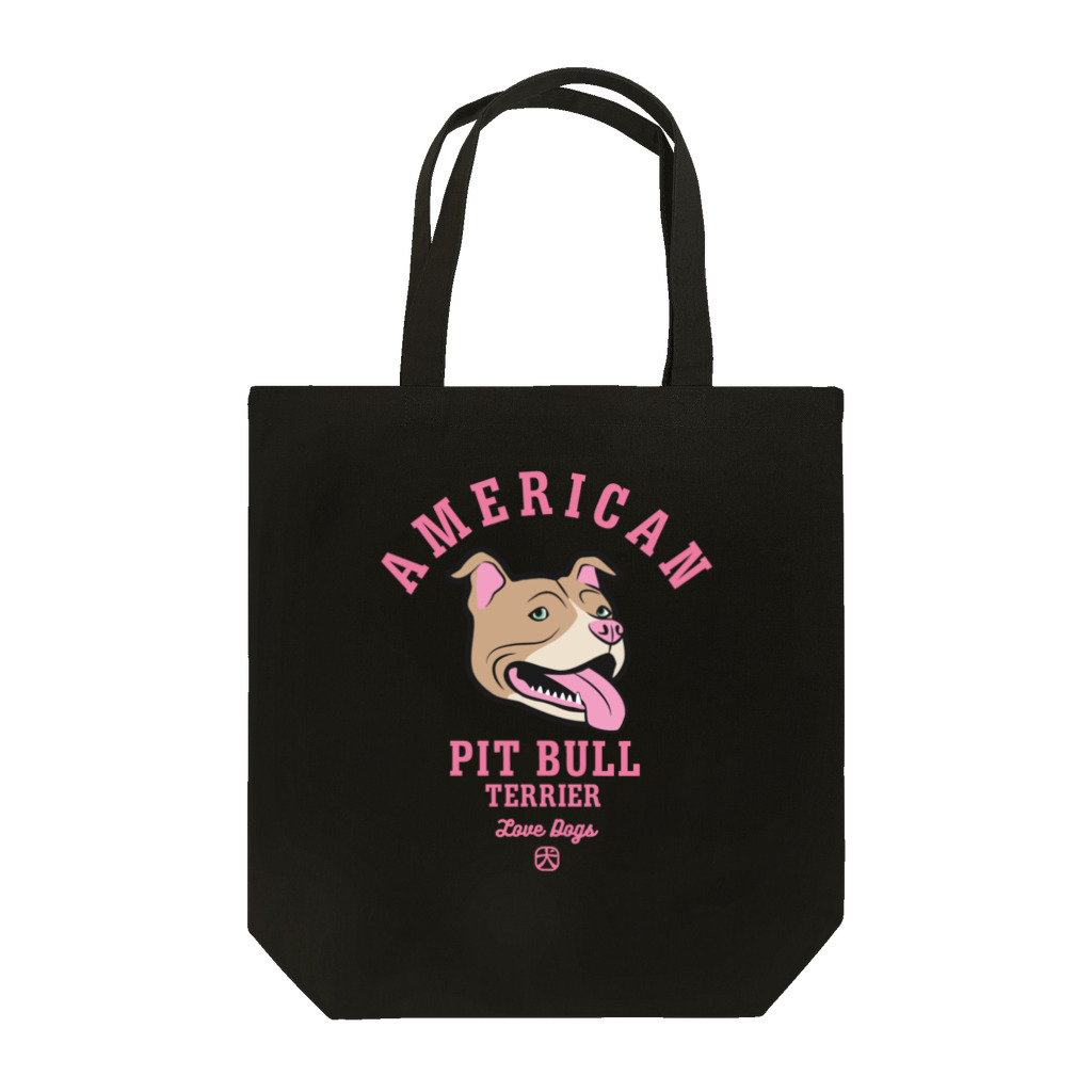 LONESOME TYPE ススのLove❤️Dogs（アメリカンピットブルテリア・赤鼻） Tote Bag