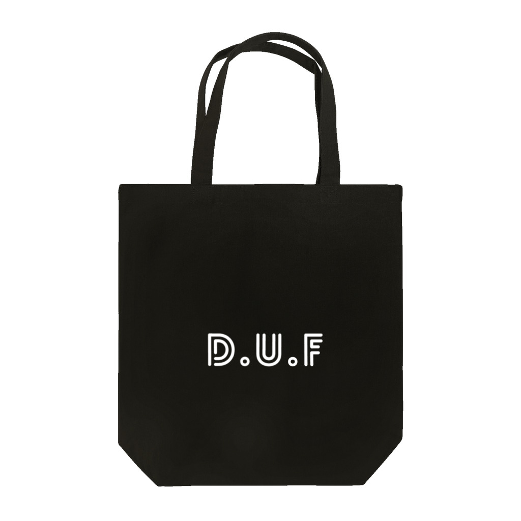 D.U.F STOREのDUFロゴ（白） トートバッグ