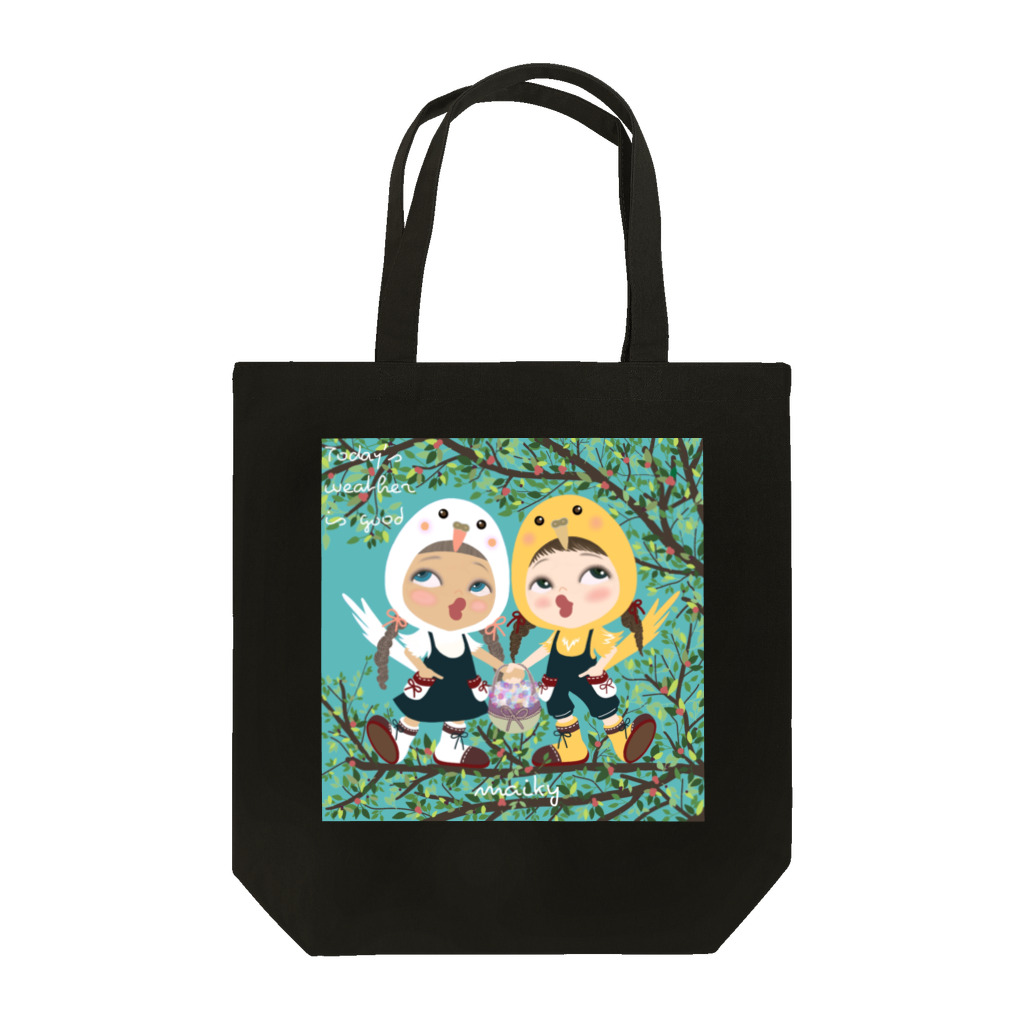 maiky_maikygirlの小鳥さんのおでかけ日和 Tote Bag