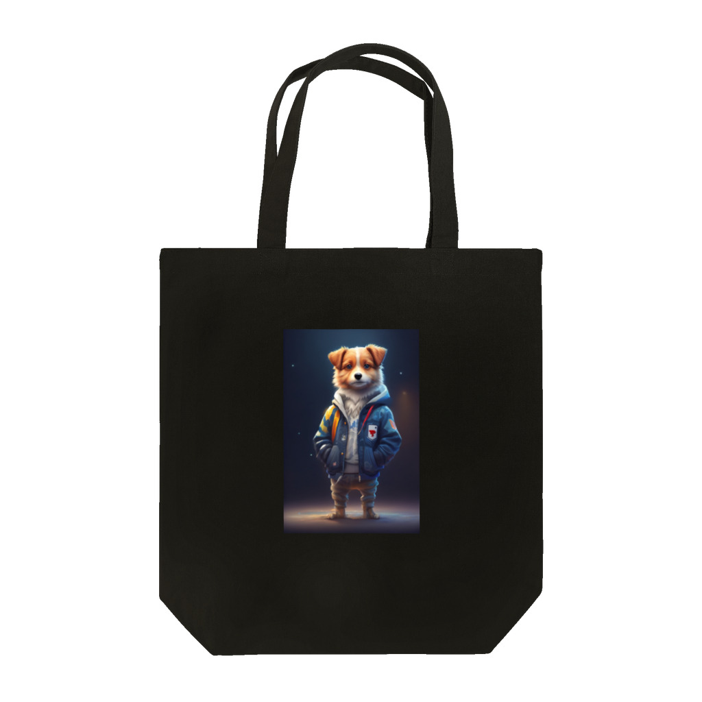 🔥AI art shop🔥のやんちゃな学生風の子犬 Tote Bag