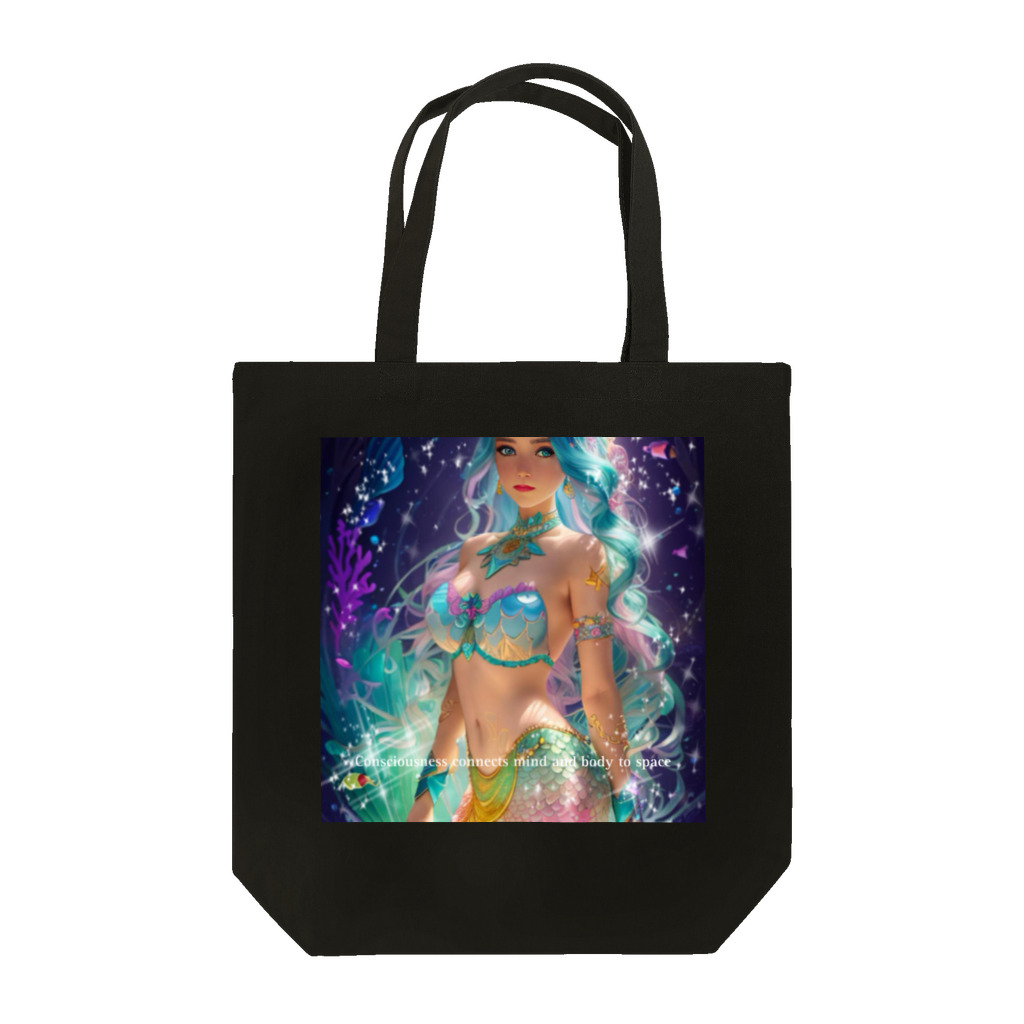 💖宇宙整体♪🌈♪こころからだチャンネル♪💖のConsciousness connects mind and body to space Tote Bag