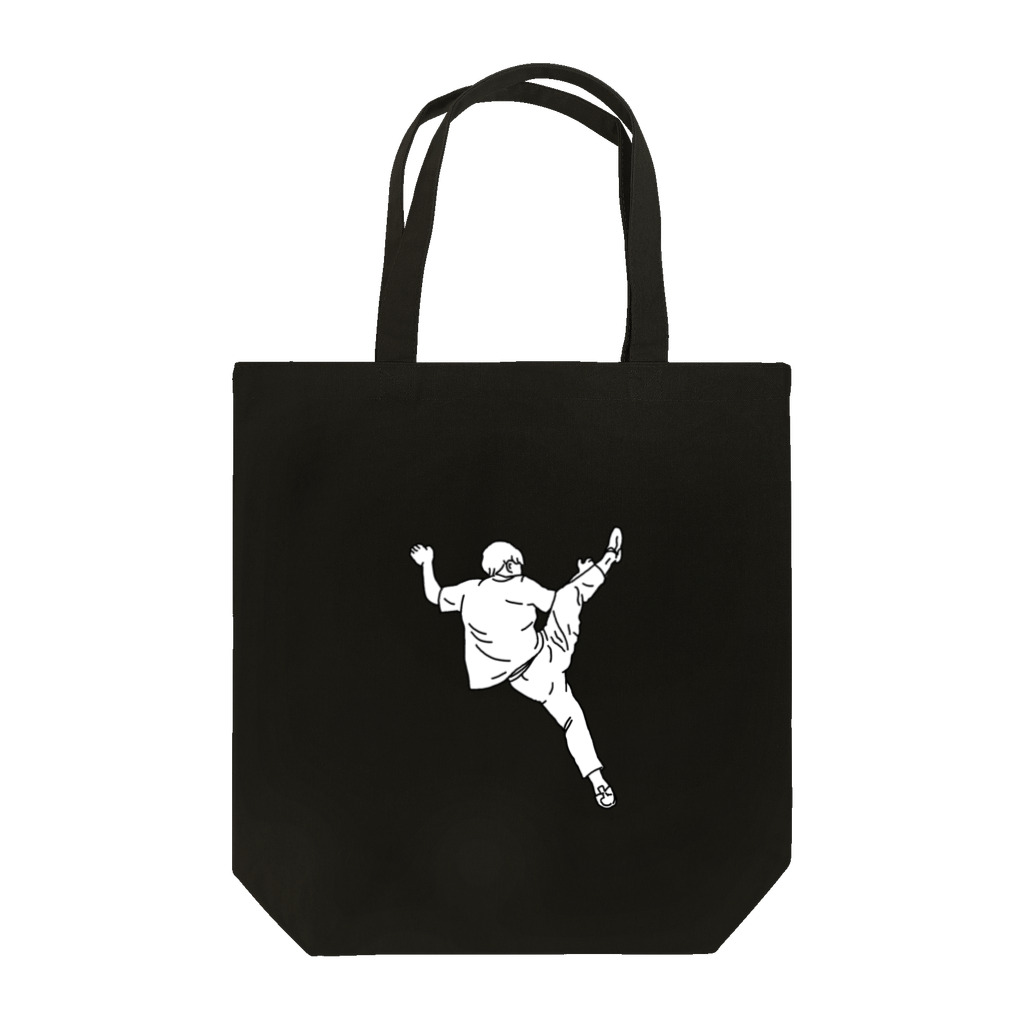 RASRASのクライマーちゃん004号（白黒） Tote Bag