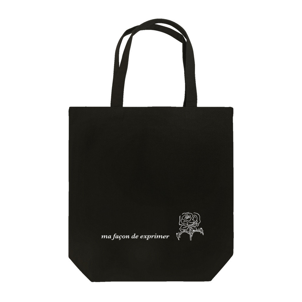 Videauの"Videau-flower" black Tote Bag