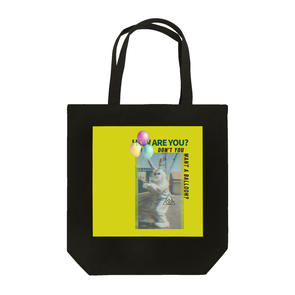 insparation｡   --- ｲﾝｽﾋﾟﾚｰｼｮﾝ｡の幻覚うさぎ(黄) Tote Bag