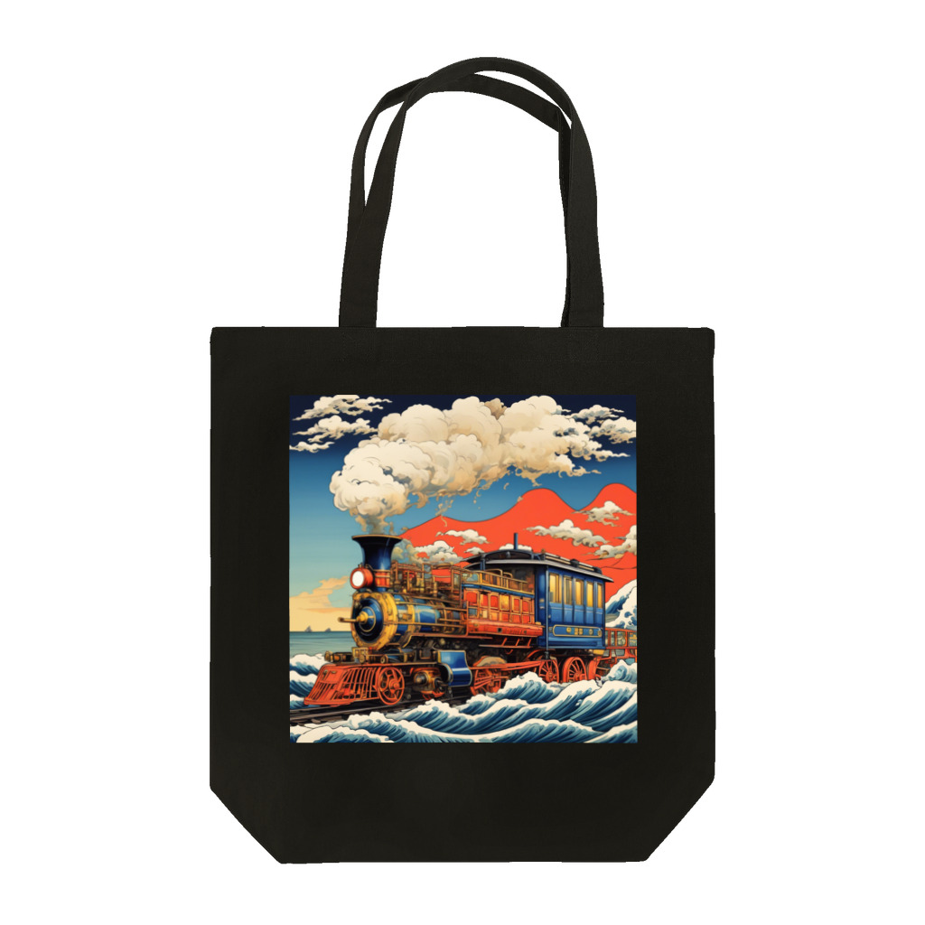 日本の風景 COOL JAPANの日本の風景:SL 蒸気機関車、Japanese senery:SL Steam locomotive Tote Bag