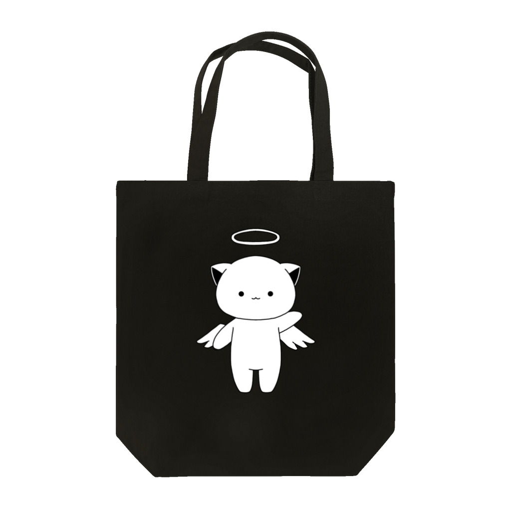 MochiMochi SHOPの白猫天使こむぎちゃん（全身） Tote Bag