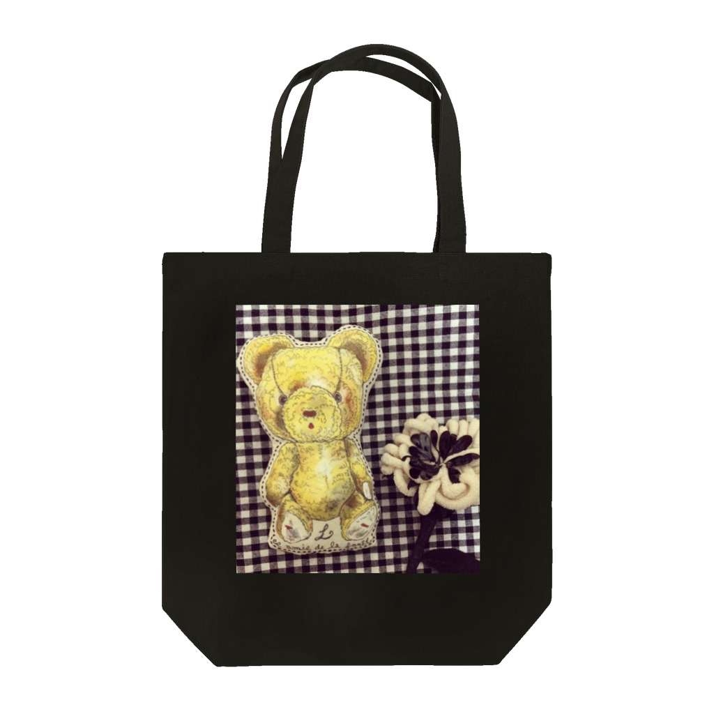 neccoのギンガムチェックのクマ Tote Bag