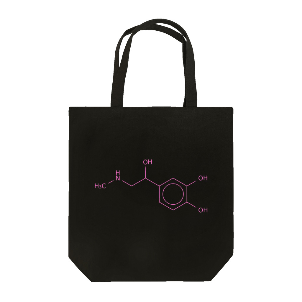 分子構造のアドレナリンの分子構造 Tote Bag