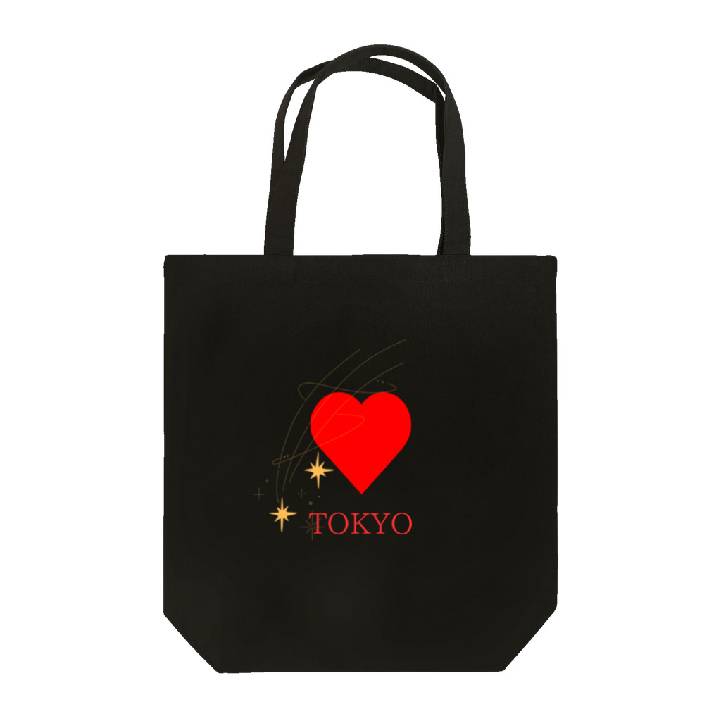 Milky wayのTokyo heart Tote Bag
