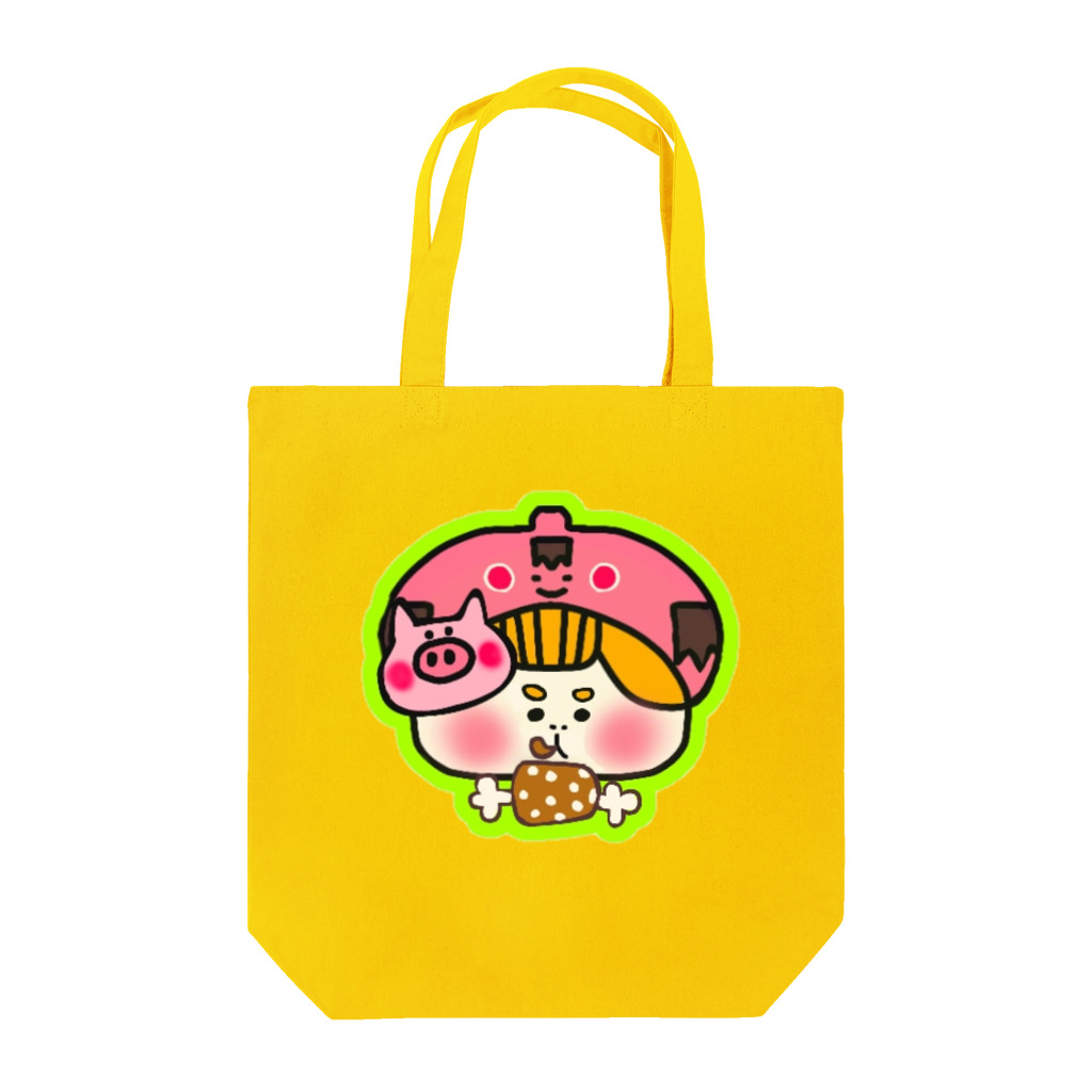 はんなりこけしちゃんのお店のモグモグはんなりこけしちゃん Tote Bag