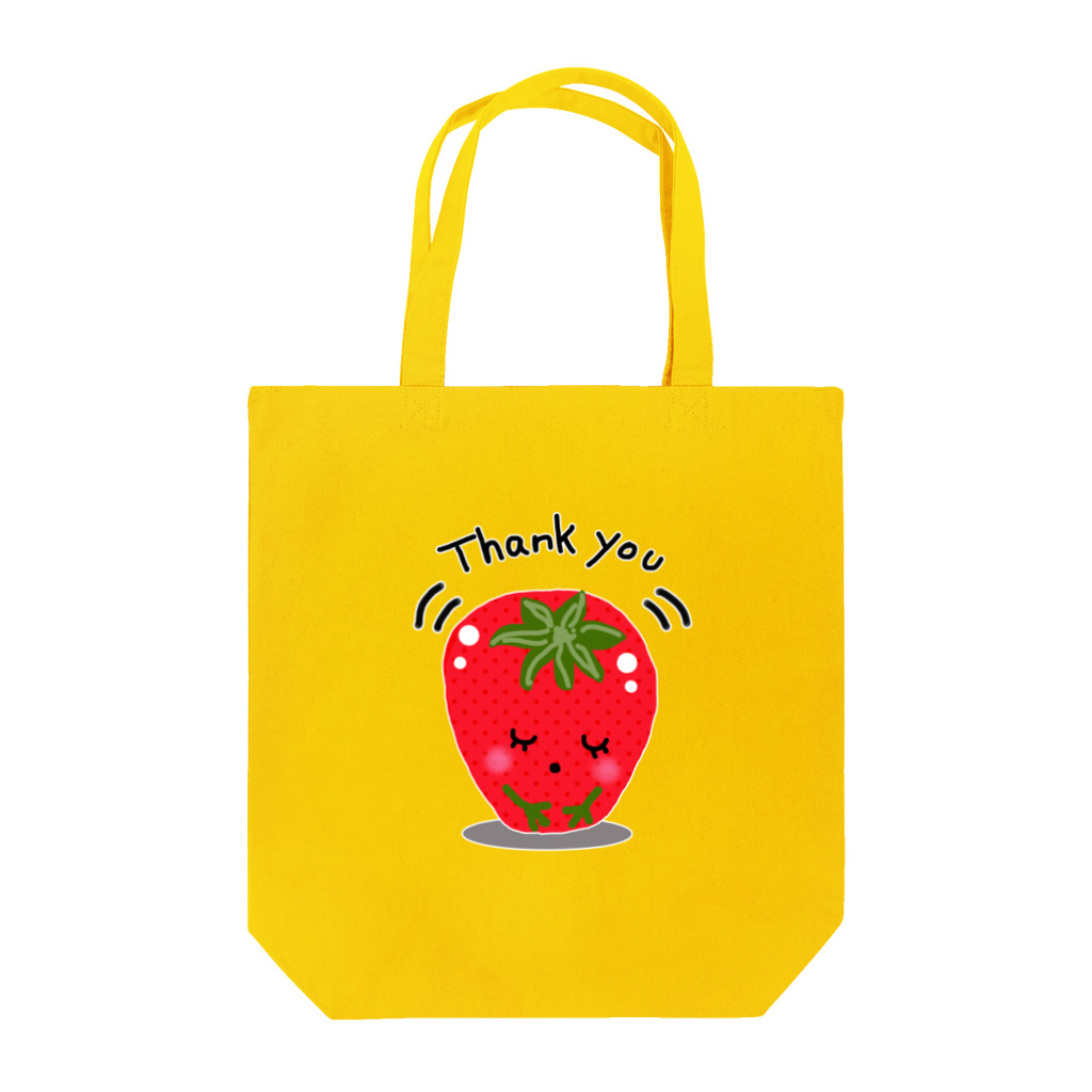 MZグラフィックスのいちご　Thank you Tote Bag