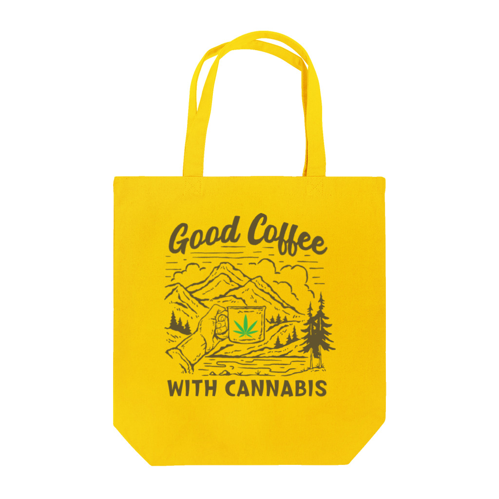 420 MUSIC FACTORYのCoffee＆Cannabis（コーヒーと大麻） Tote Bag