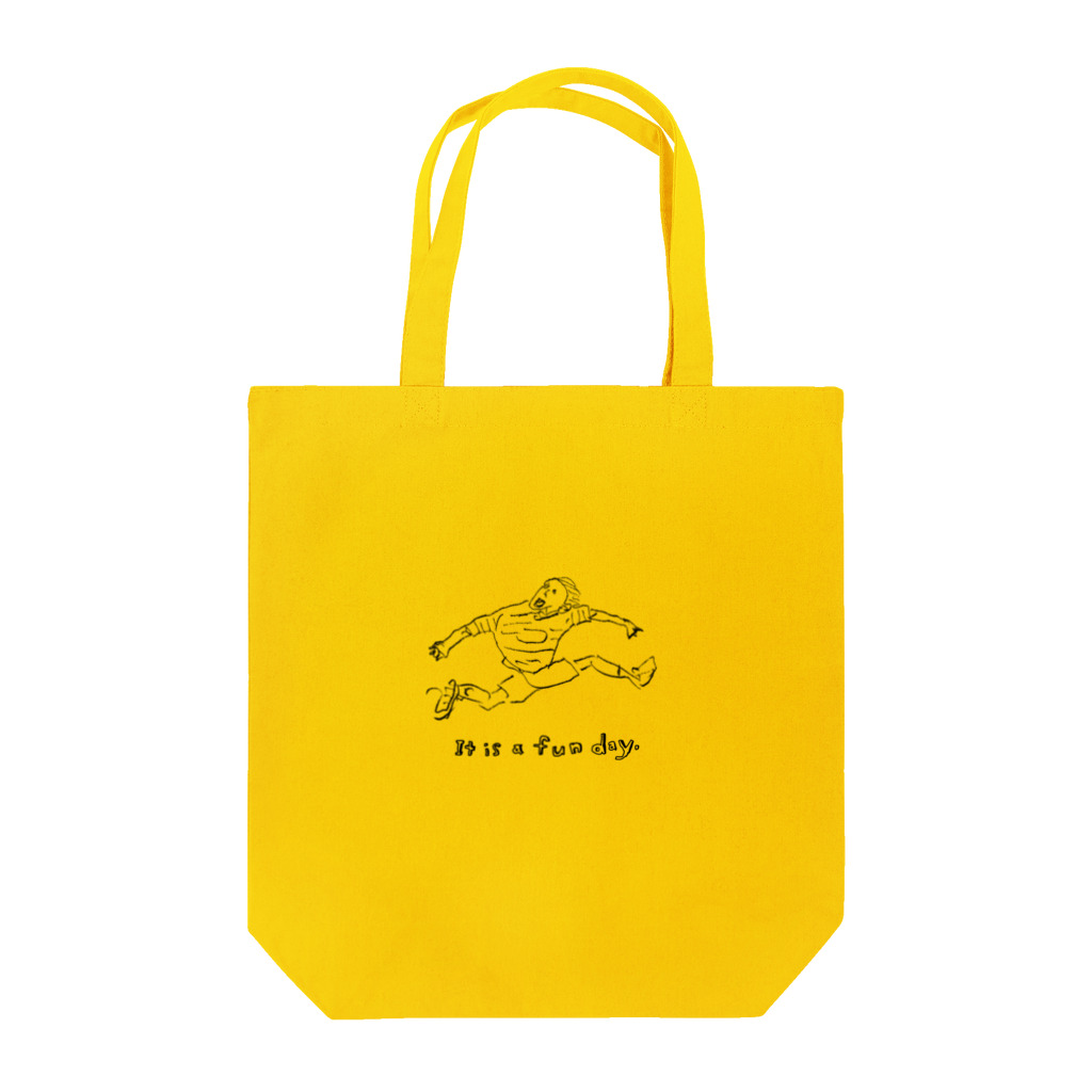 SMOKEBOXの「It is a fun day.」トートバック Tote Bag