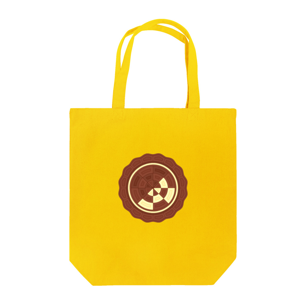 ハナドリカ SUZURI店の花の形の板チョコ トートバッグ