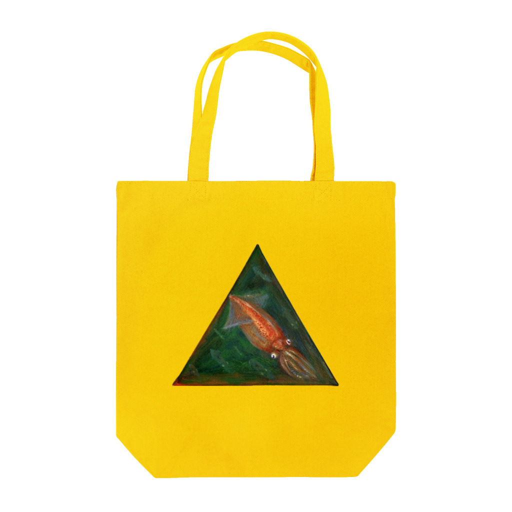 タコナクションのヤリイカ　油彩 Tote Bag