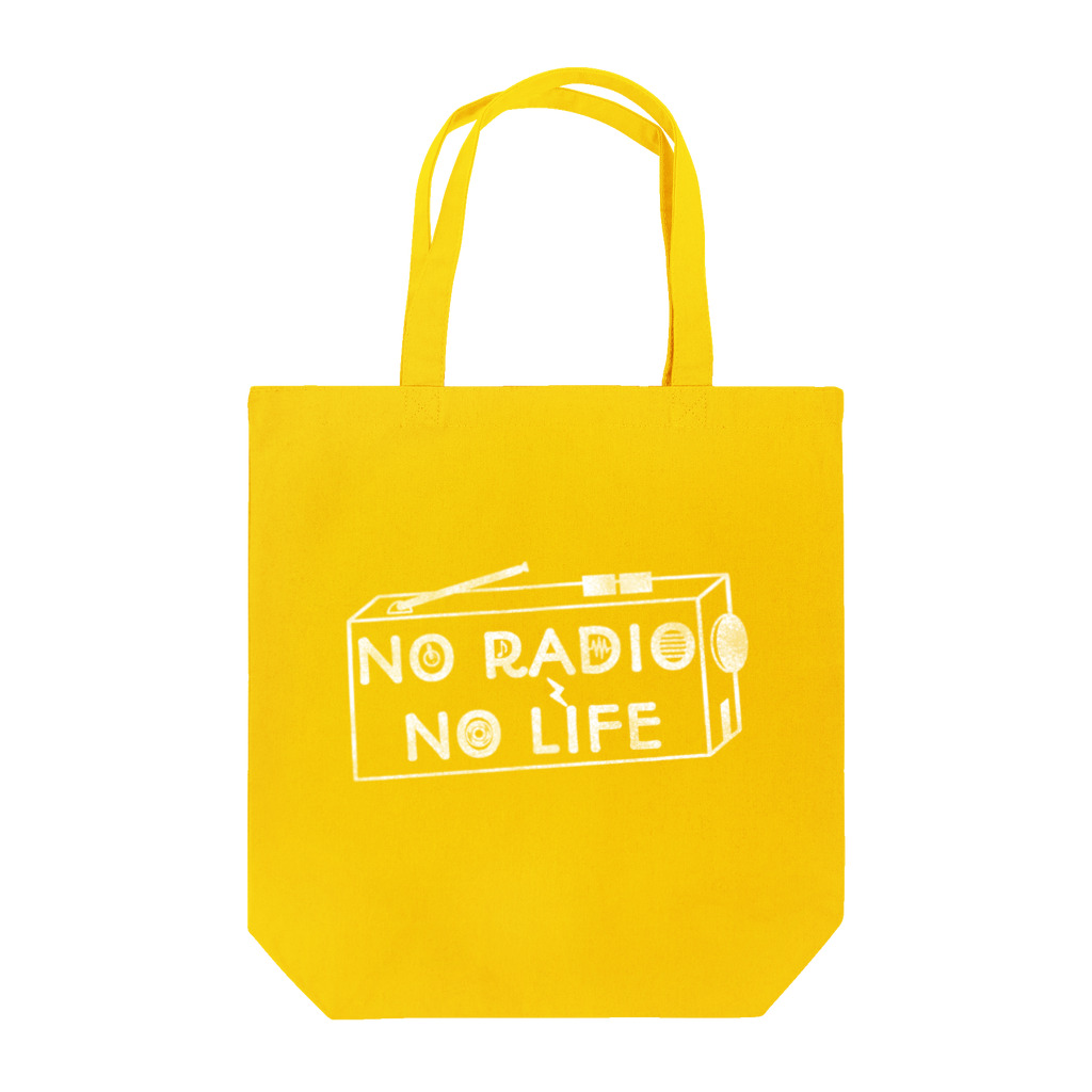 ぺんぎん24のNO RADIO NO LIFE(ホワイト) トートバッグ