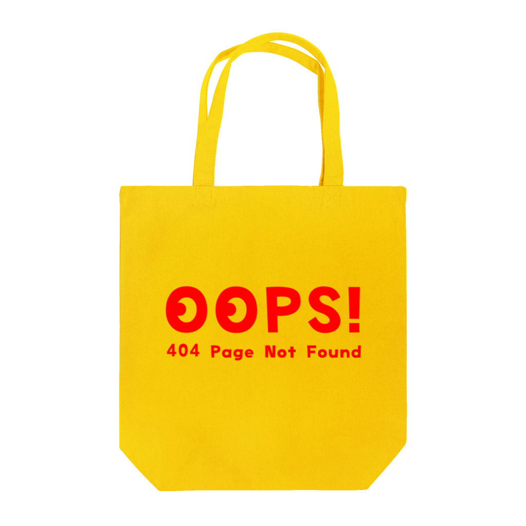 QROOVYのエラーコード Oops! 404 page not found  05 トートバッグ