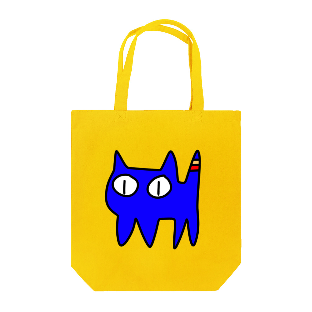 きょうは、なにをきようか。のねこですから。青 Tote Bag