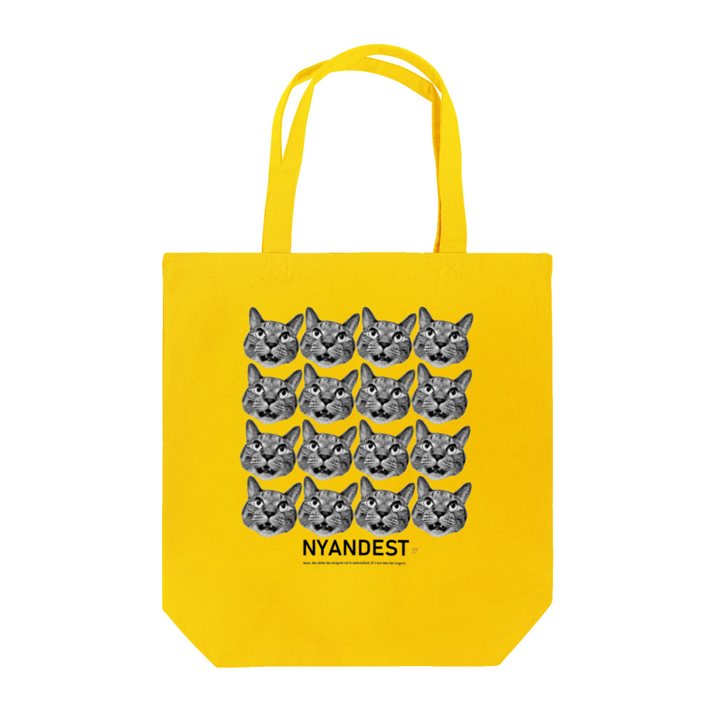 STOP MAOCHING SENSEのニャンデスト密集（淡） Tote Bag