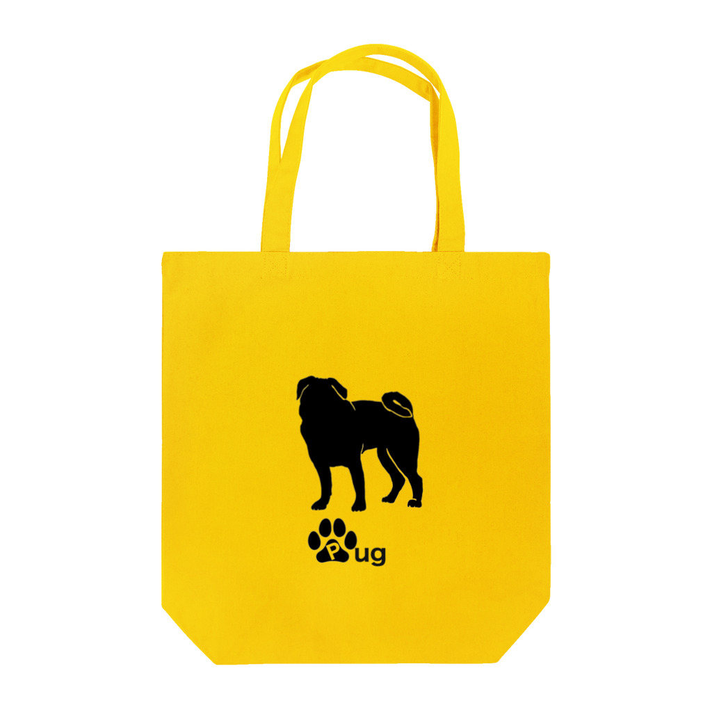 bow and arrow のパグ犬 Tote Bag