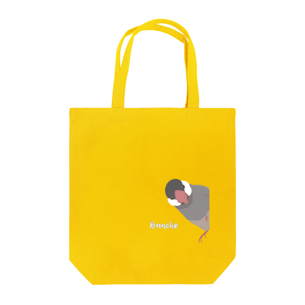 雛乃の文鳥グッズ屋さんのひょっこり桜文鳥さん Tote Bag