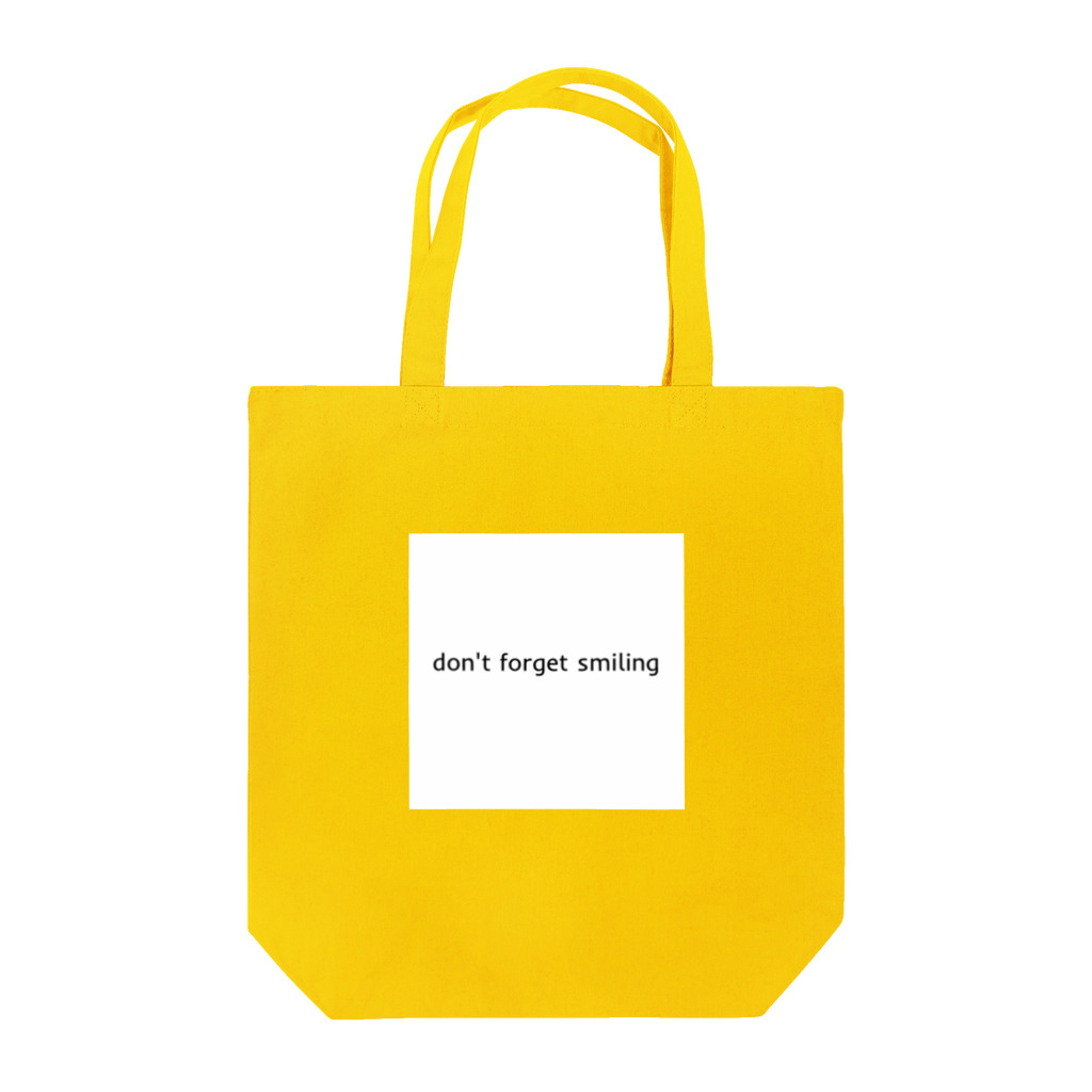 Don't forget smiling Tote Bag by npr_co3 ∞ SUZURI