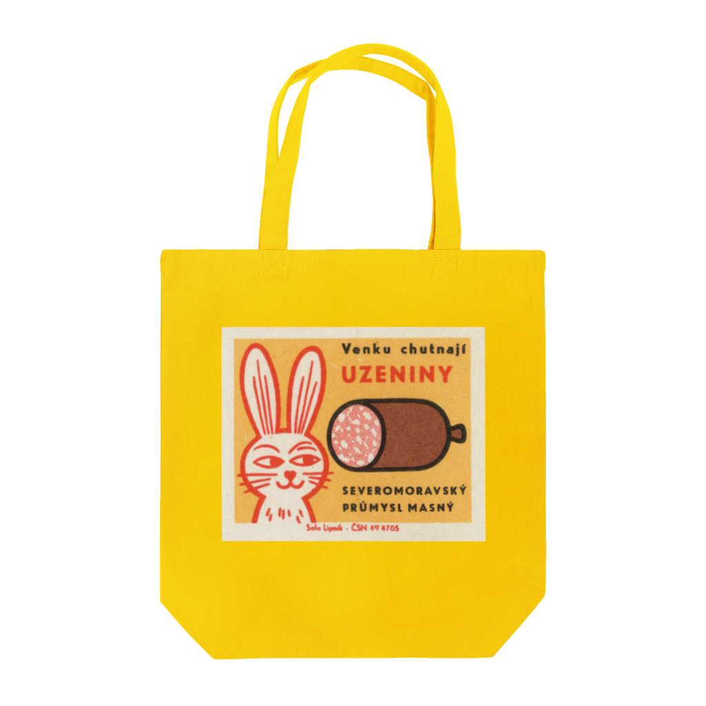 YS VINTAGE WORKSのチェコ　ウサギとソーセージ Tote Bag