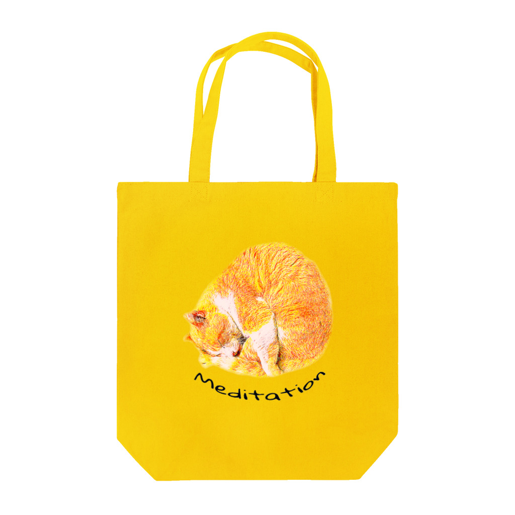 サムシングbirthの茶トラのチャイちゃん　Meditation Tote Bag