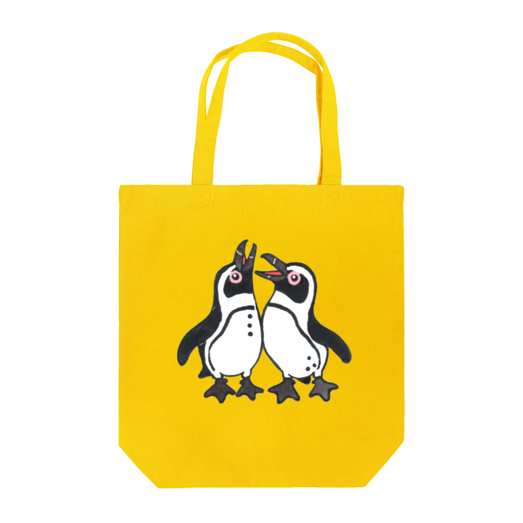 penguininkoの仲良く鳴き交わす🐧🐧 Tote Bag