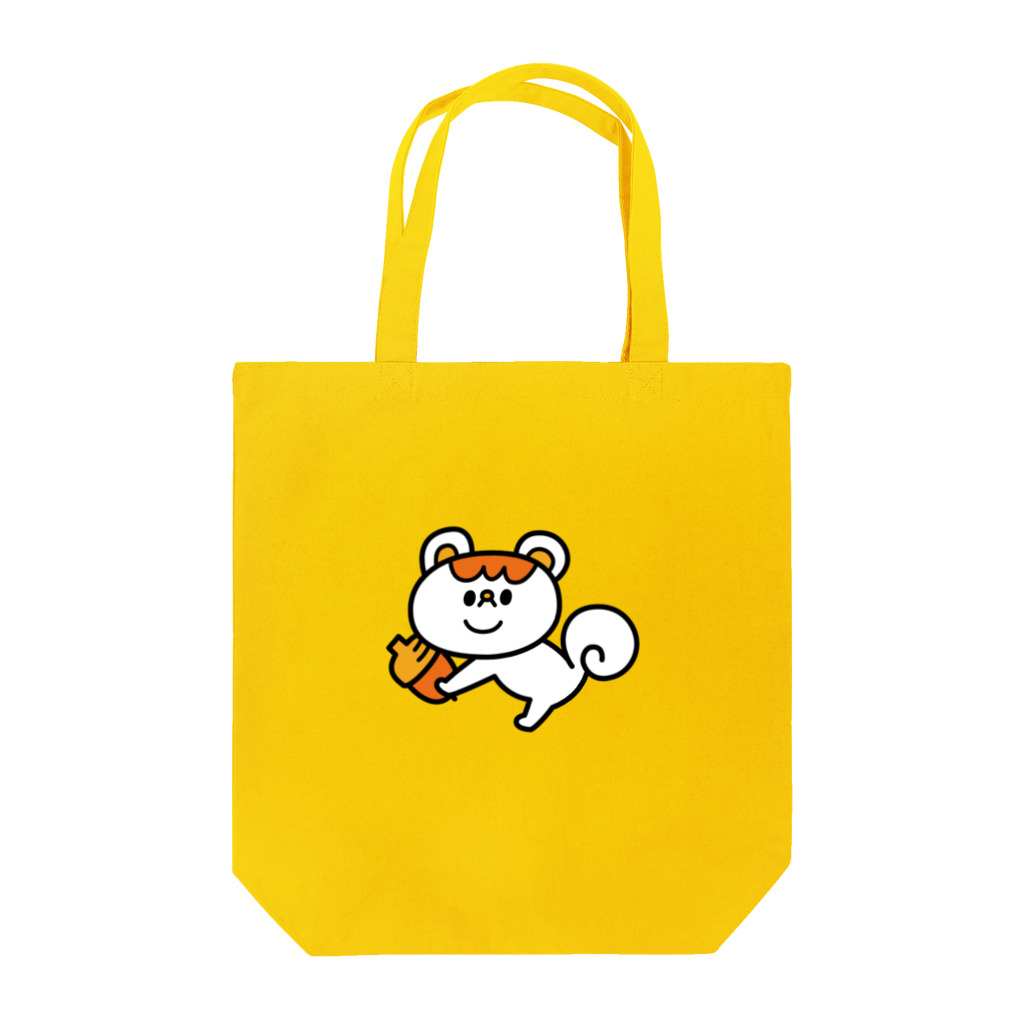 GUGUSHOPのどんぐり大好き白リス Tote Bag