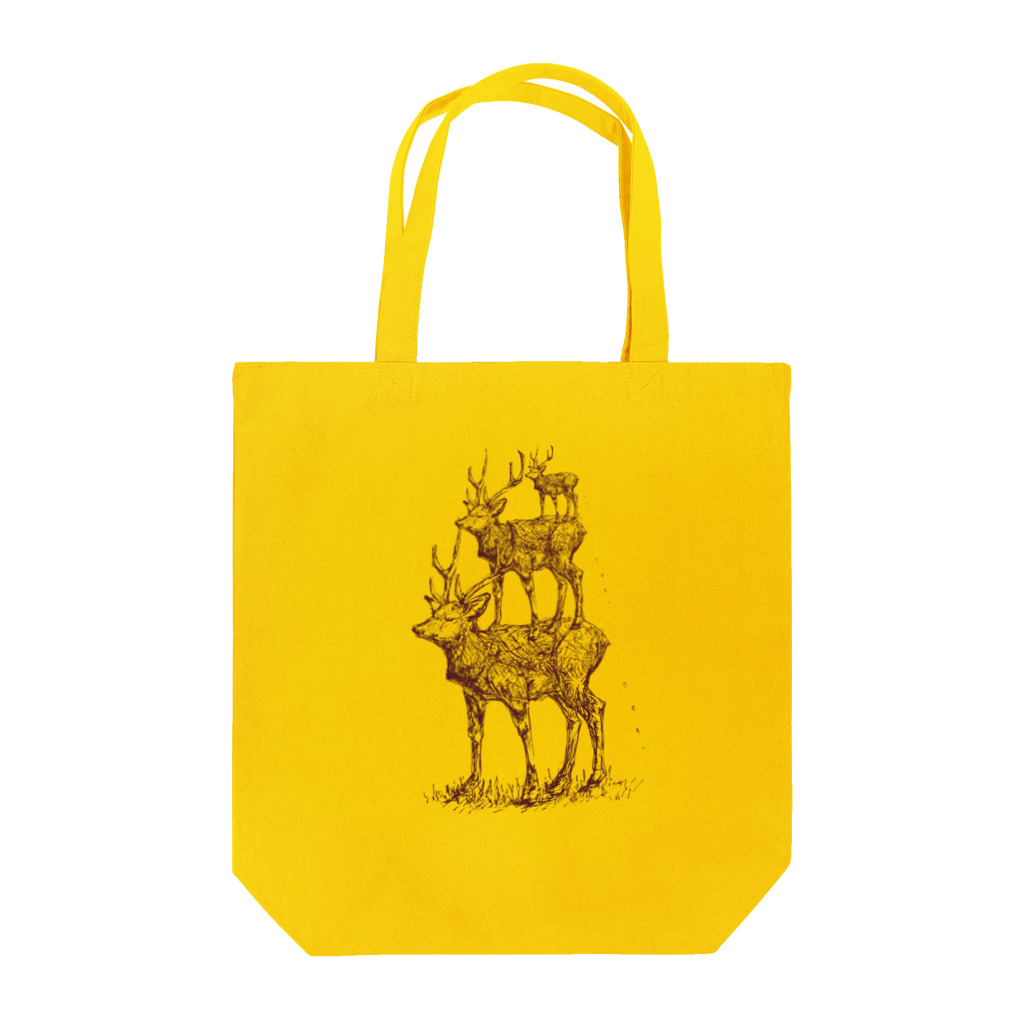 あさぎ9の3段エゾシカ（赤茶色） Tote Bag