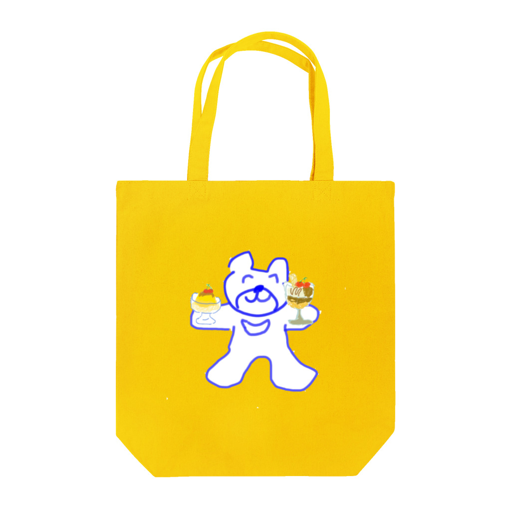 hiraoka_mikiのクマのぬいぐるみとパフェとプリン Tote Bag