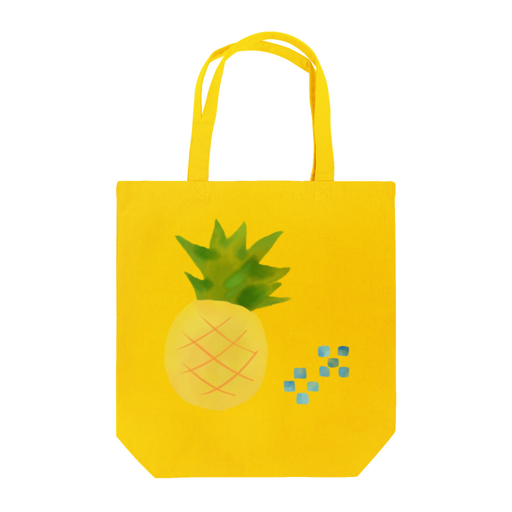 ハロー! オキナワのパイナップル　水彩　文字なし　pineapple no text トートバッグ