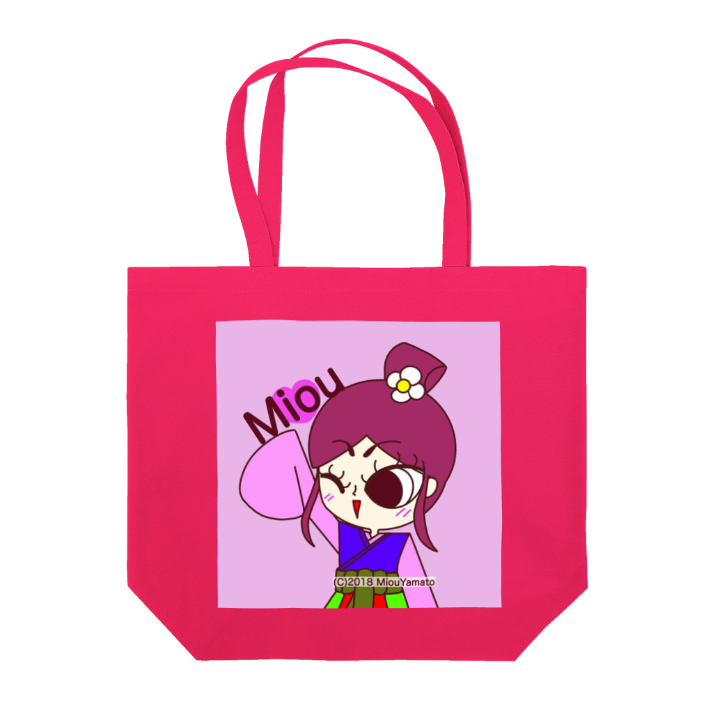 美桜のKawaii万葉集！ SUZURI店の万葉衣装の美桜ちゃん トートバッグ
