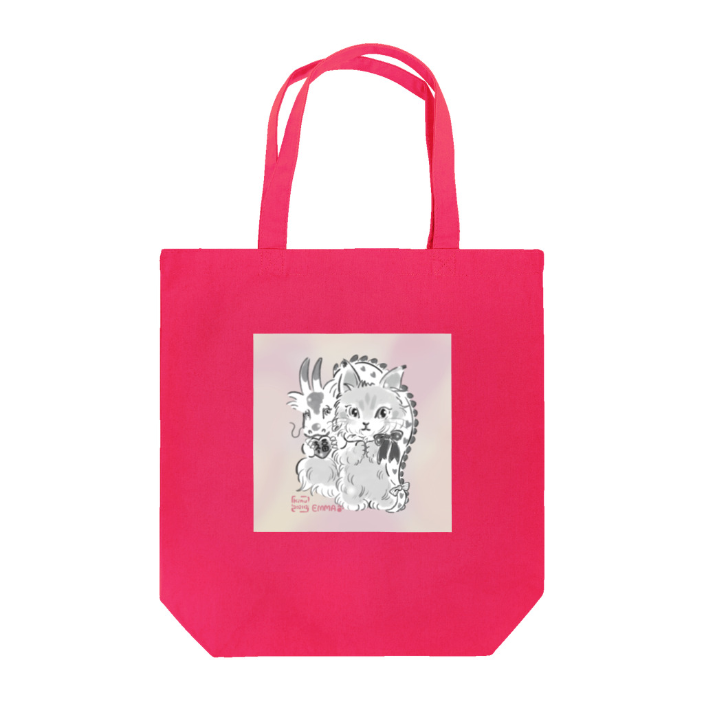 猫のきぬくんのお店の干支EMMA Tote Bag