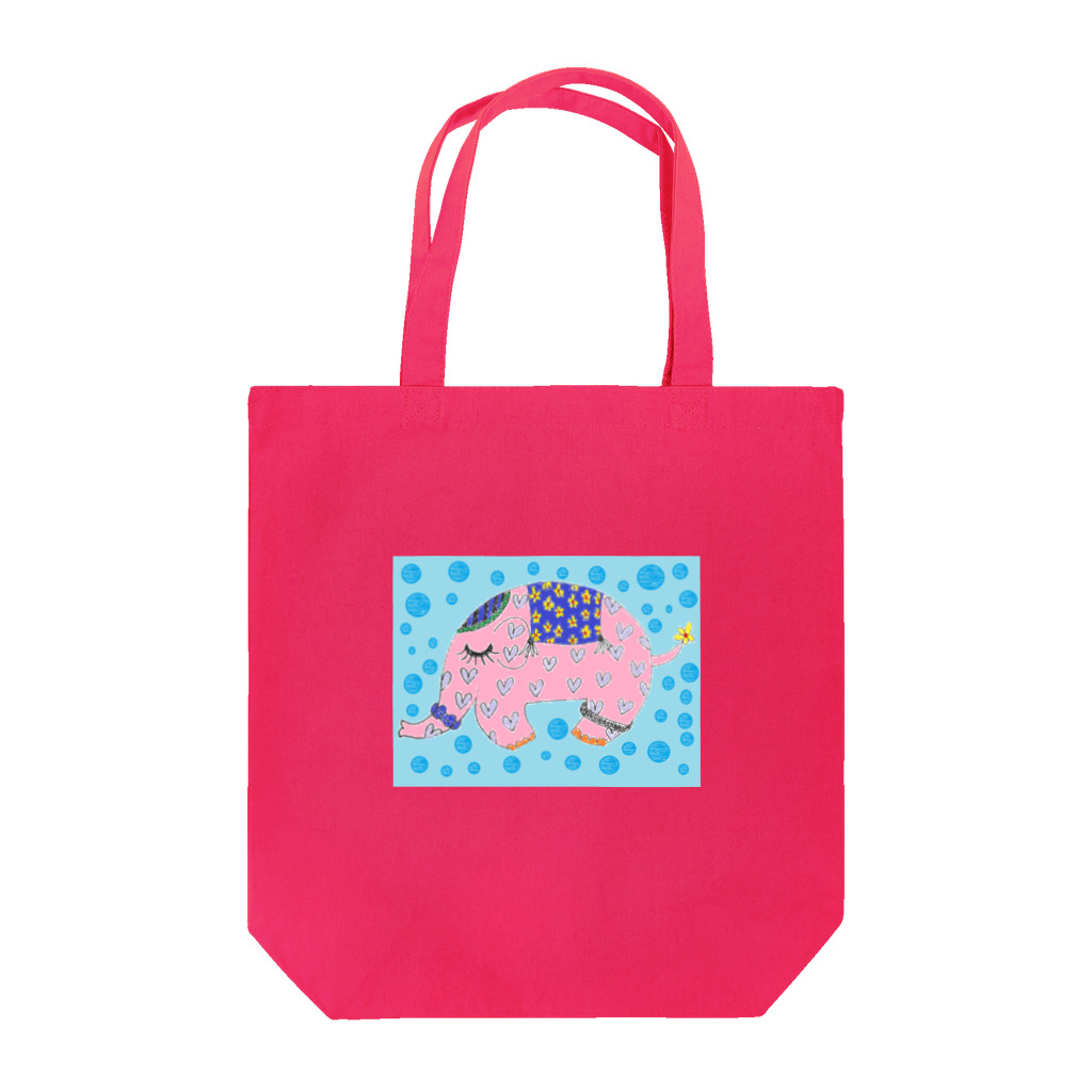 ピンクの象のピンクの象 Tote Bag