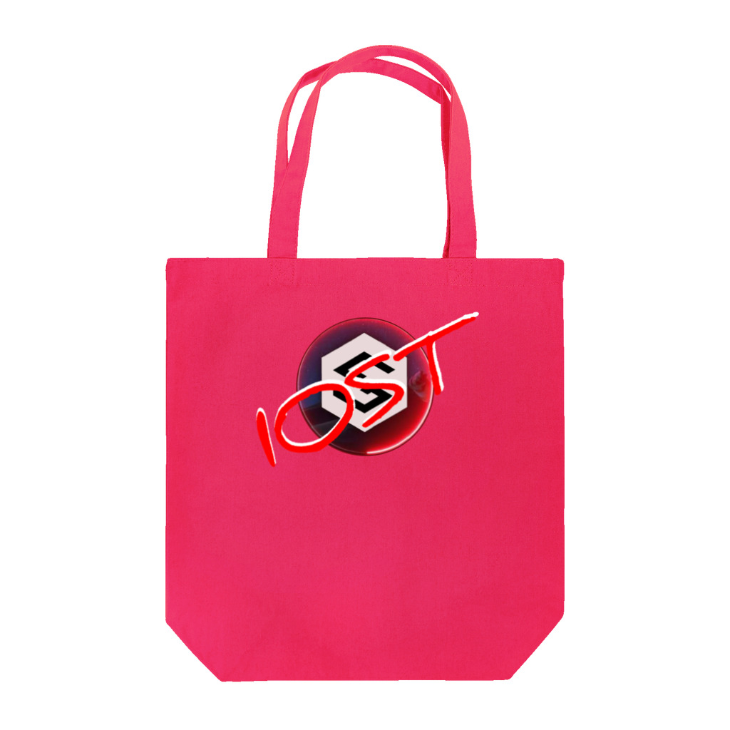 IOST_Supporter_CharityのIOST【ホッパーデザイン】（赤） トートバッグ