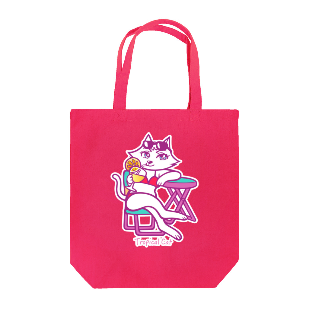 VISIONのTropical Cat Tote Bag