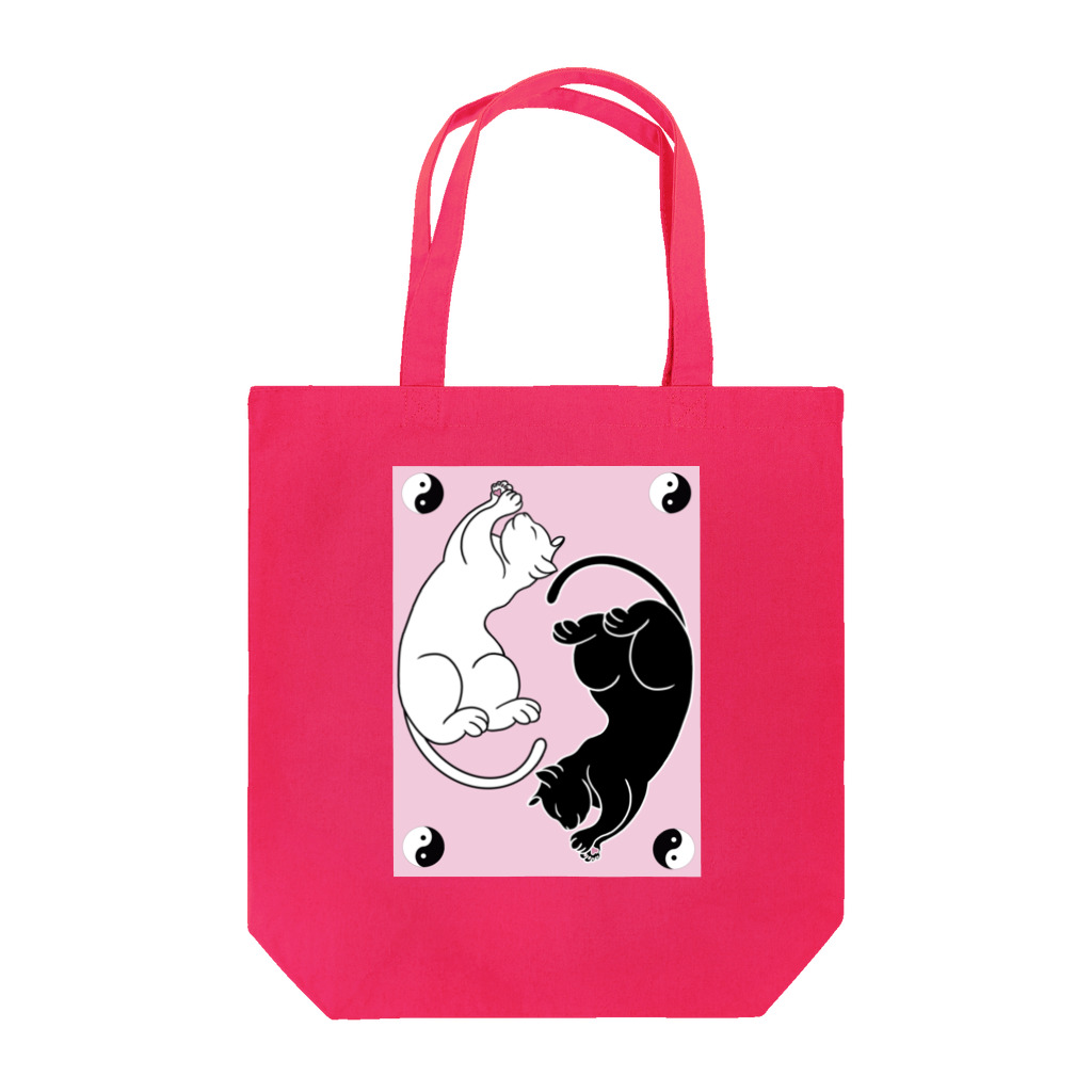 Metime Designs ☆ みぃたいむデザインの陰陽猫 Tote Bag