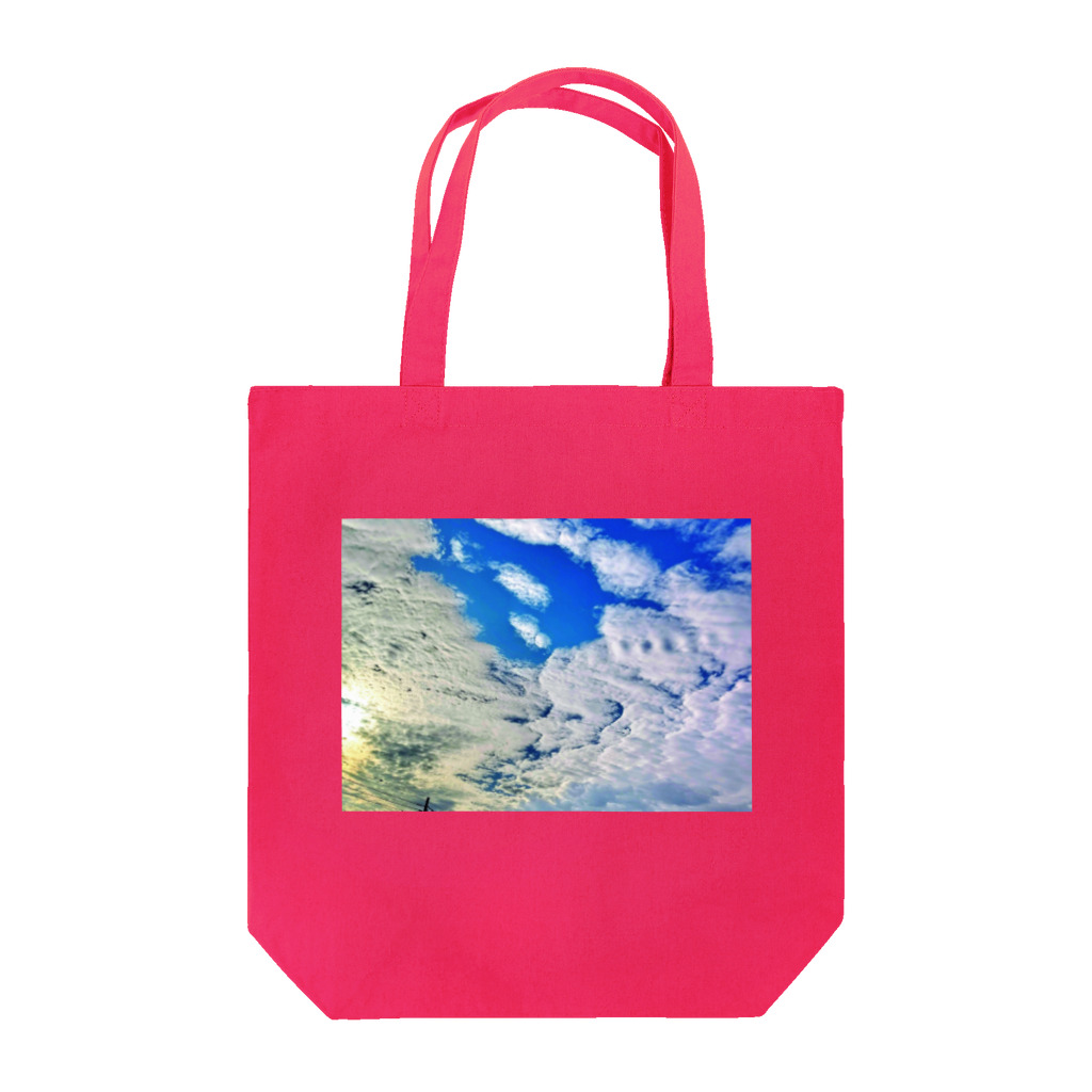 錆猫の館の【A】キスをする雲～LOVE&PEACE Tote Bag